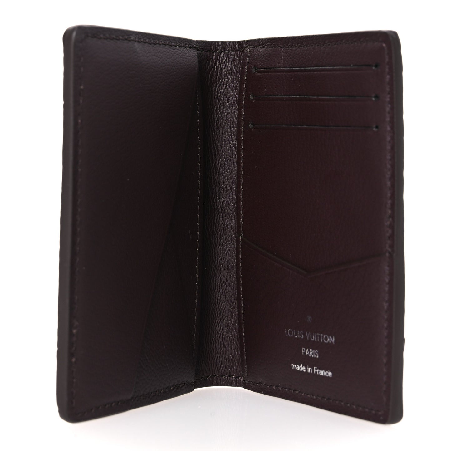 Ostrich Crocodile Pocket Organizer Red Black