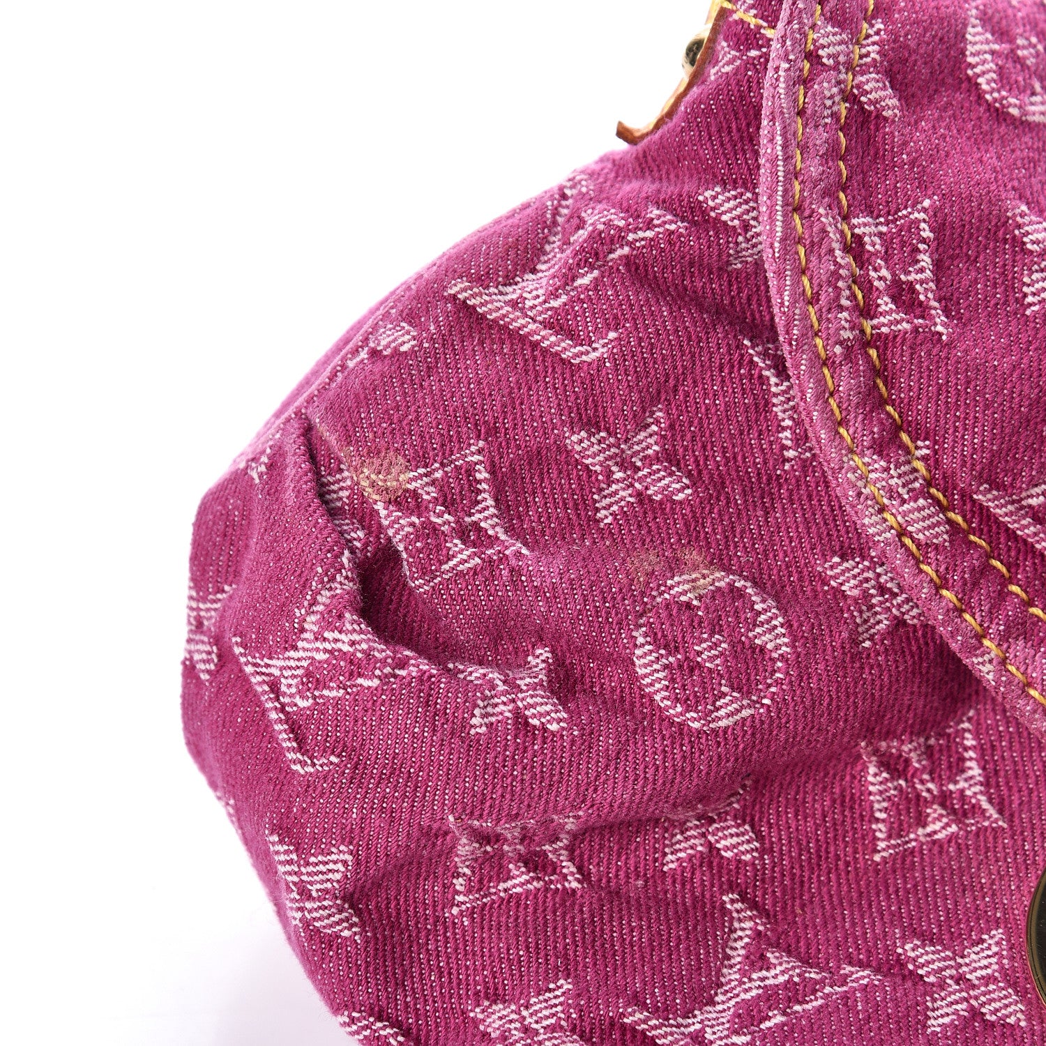 Louis Vuitton Monogram Denim Mini Pleaty Fuchsia 10 of 12