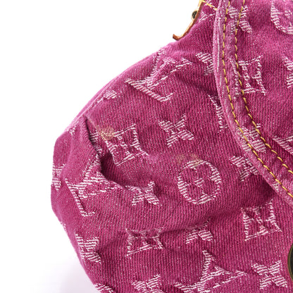 Louis Vuitton Monogram Denim Mini Pleaty Fuchsia 10 of 12
