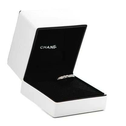Chanel 18K White Gold Diamond Mini Coco Crush Ring 59 8.75 6 of 6