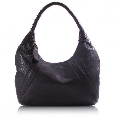 Fendi Nappa Nuvolata Spy Hobo Black 1 of 12