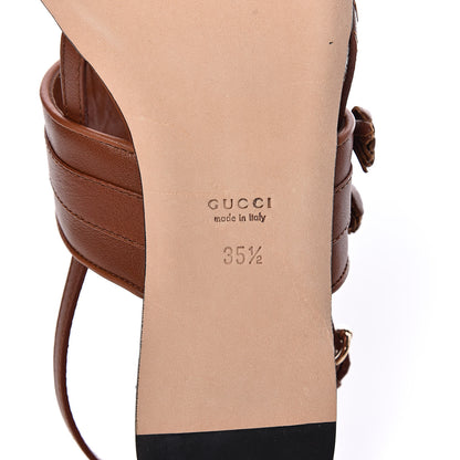 Gucci Saddle Soft Lux GG Marrakech Thong Sandals 35.5 Ginger Bread 8 of 11