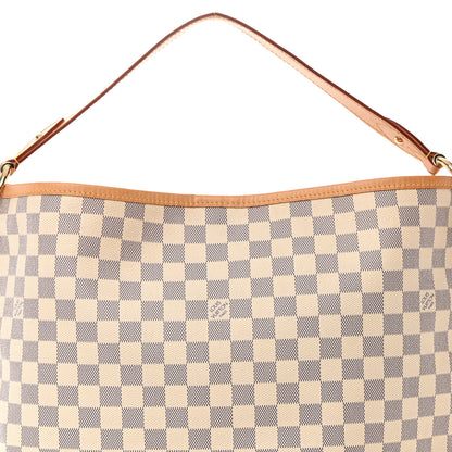 Louis Vuitton Damier Azur Delightful MM Rose Ballerine 9 of 19