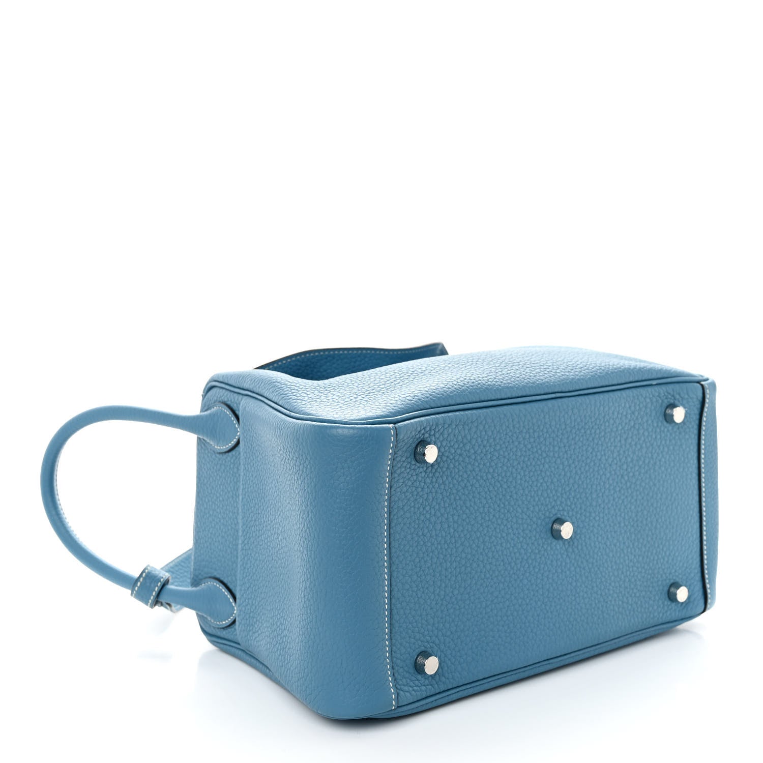 Hermes Taurillon Clemence Lindy 30 Bleu Jean 4 of 11