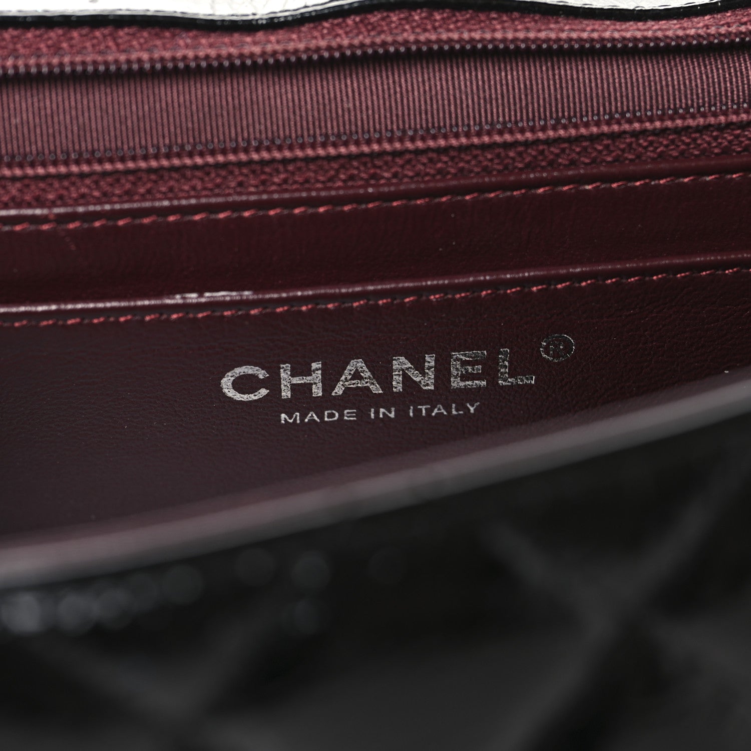 Chanel Crinkled Patent Quilted Jumbo Single Flap Black 6 of 11
