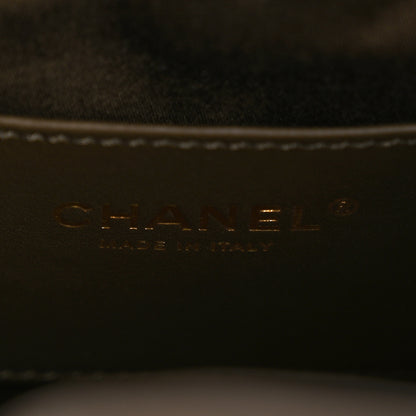 Chanel Canvas Quilted Small Chanel 25 Handbag Khaki 6 of 10