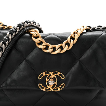 Chanel Goatskin Quilted Medium Chanel 19 Flap Black 8 of 11