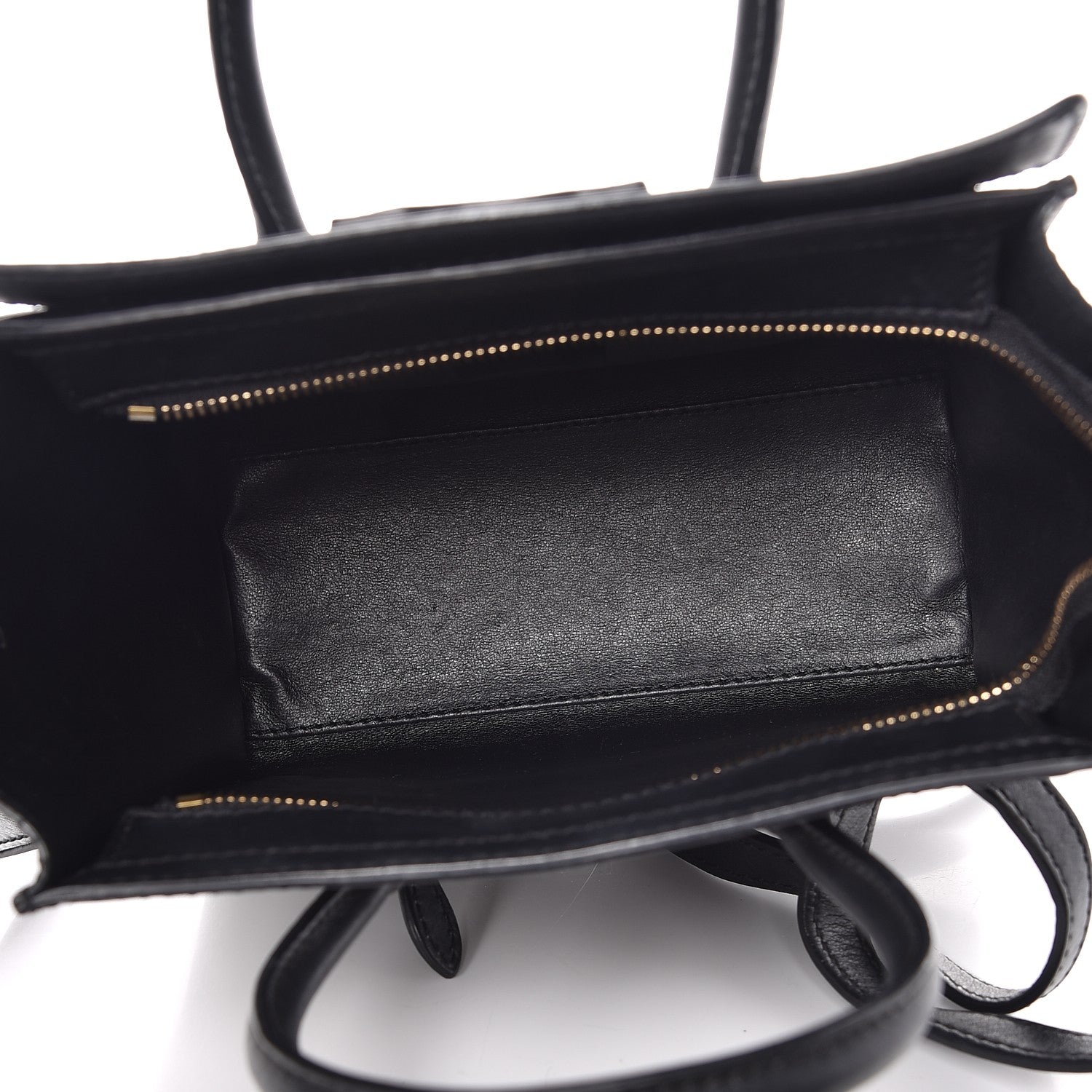 Celine Smooth Calfskin Nano Luggage Black 6 of 12