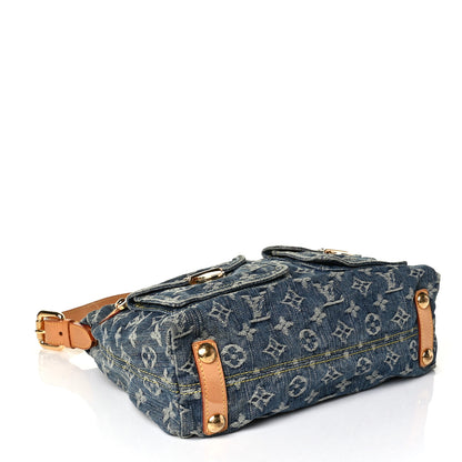 Louis Vuitton Monogram Denim Baggy PM Blue 3 of 8