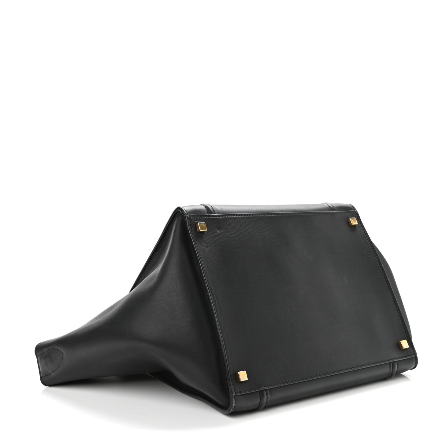 Smooth Calfskin Medium Phantom Luggage Black