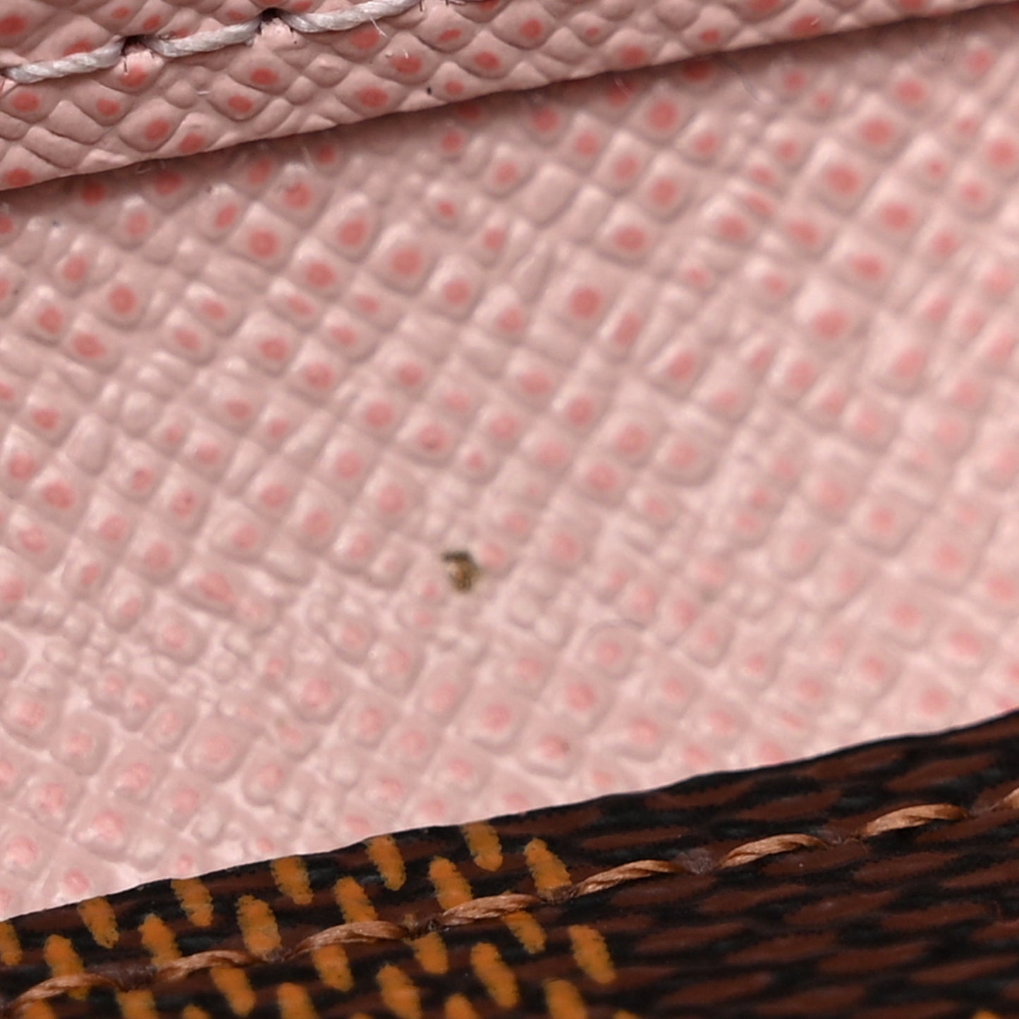 Damier Ebene Clemence Wallet Rose Ballerine
