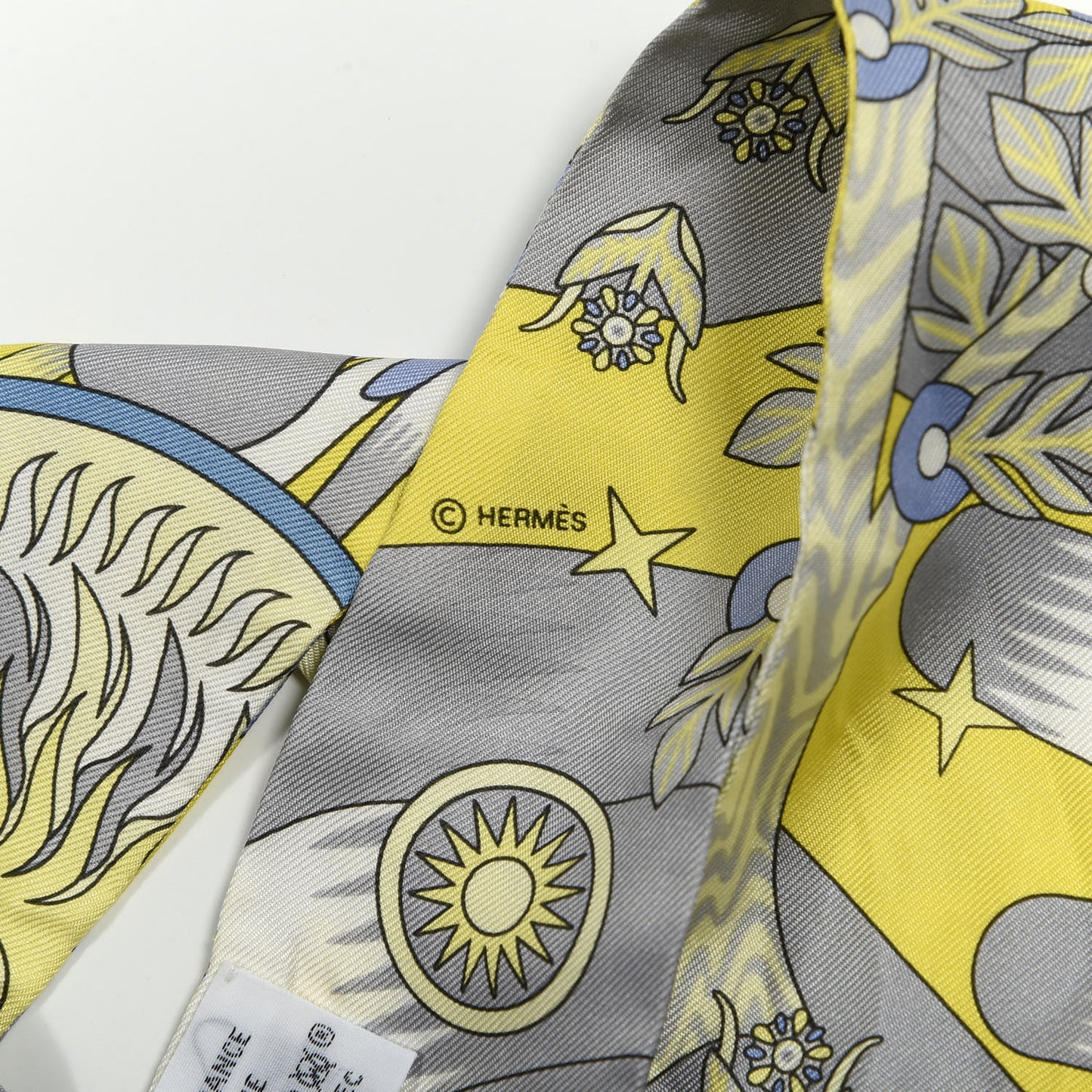 Silk La Source de Pegase Twilly Jaune Vif Gris Perle