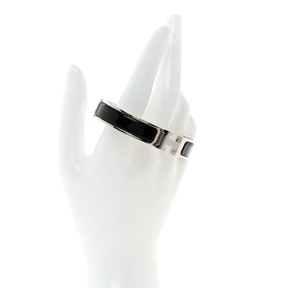 Hermes Enamel Narrow Clic Clac H Bracelet PM Black 2 of 5