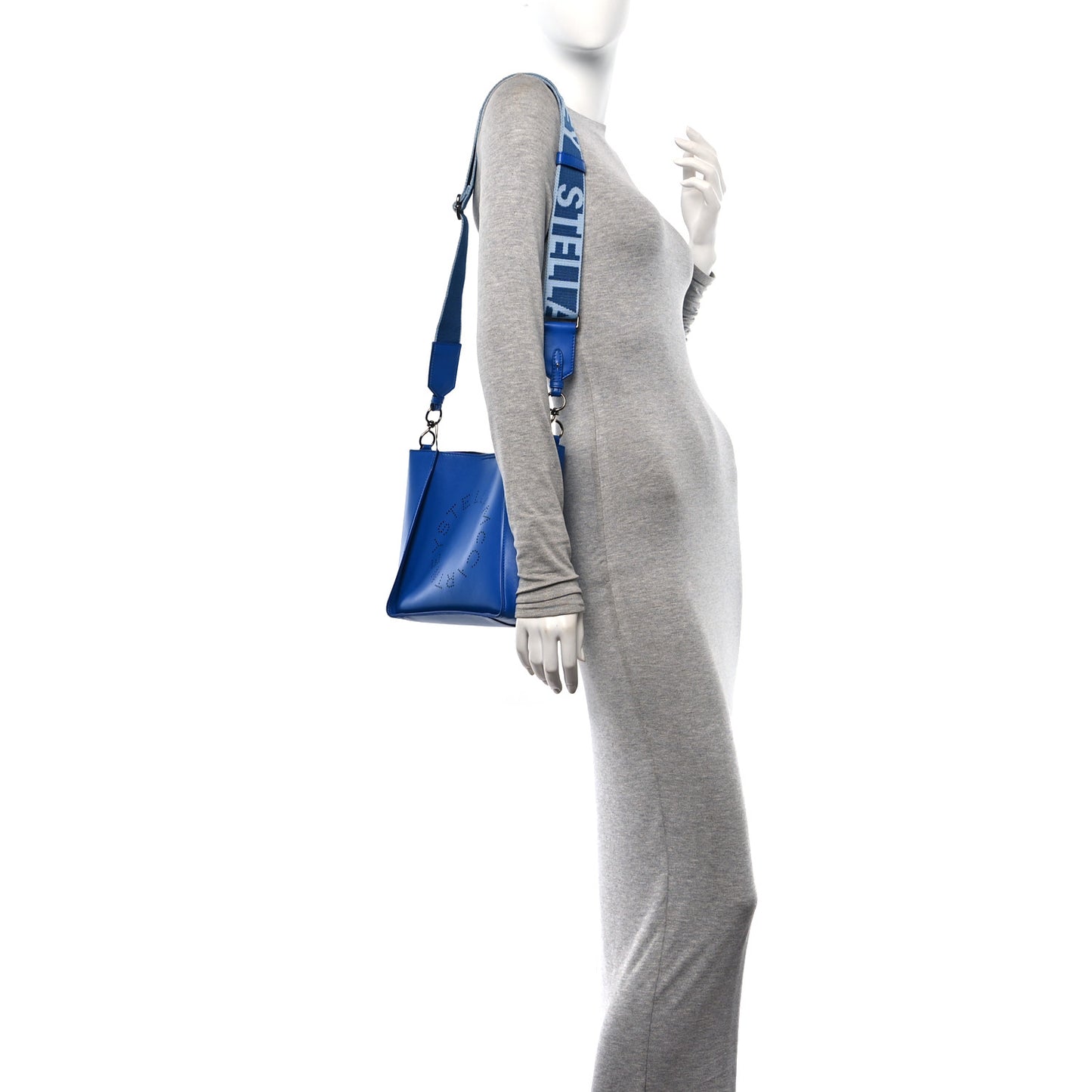 Eco Alter Nappa Perforated Logo Crossbody Blue