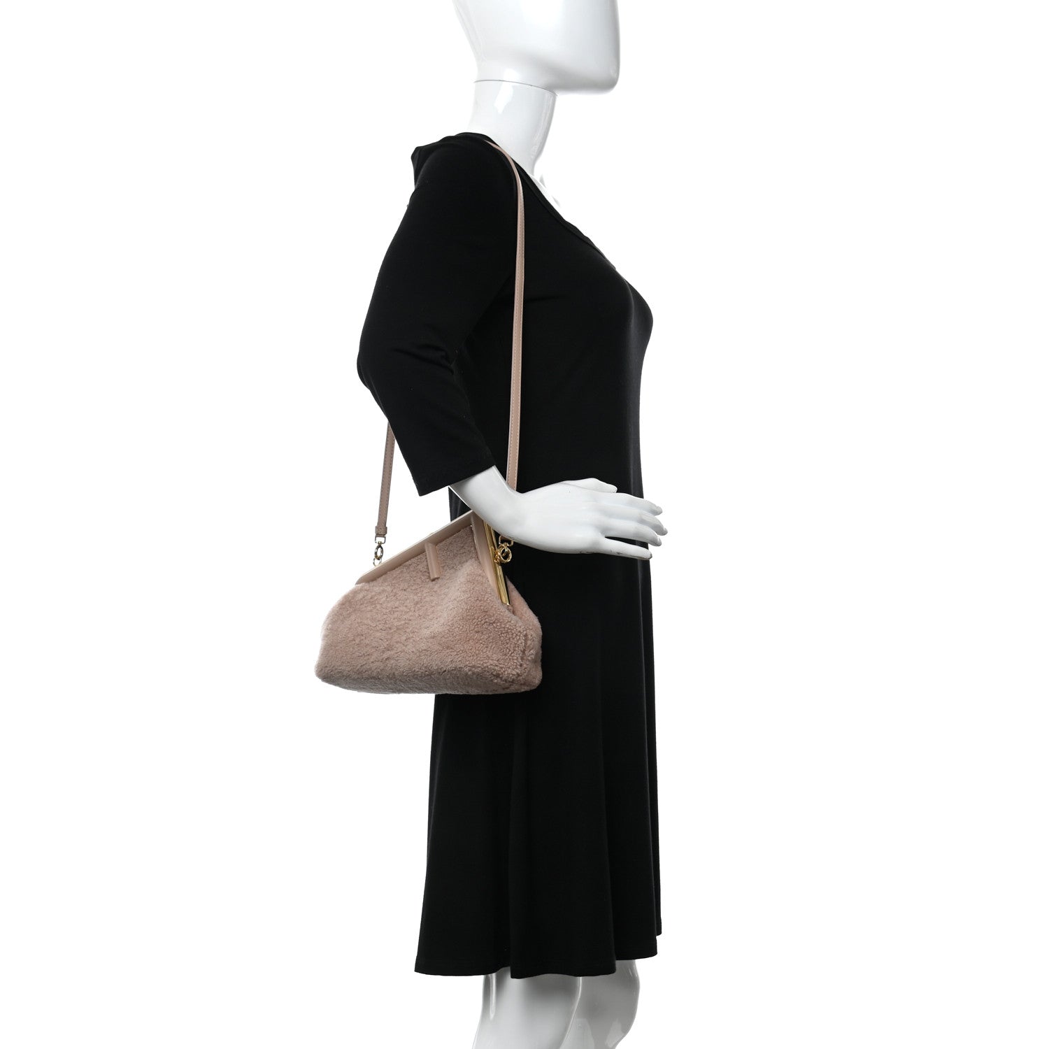 Fendi Shearling Small Fendi First Rosa Plaster 2 of 11