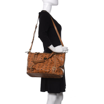 MCM Visetos Medium Essentials Shopper Tote Cognac 2 of 15