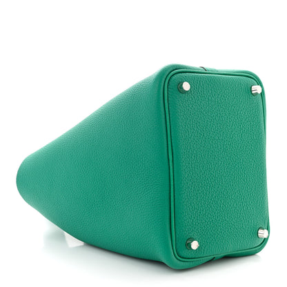 Hermes Taurillon Maurice Picotin Lock 18 PM Vert Jade 4 of 10