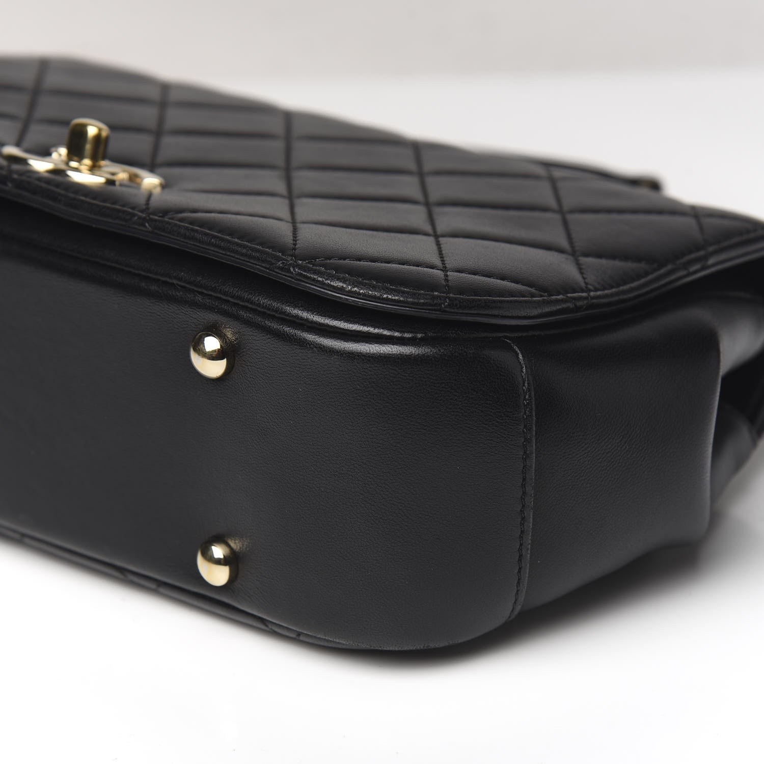 Chanel Lambskin Small Carry Chic Flap Black 8 of 9
