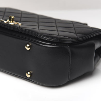 Chanel Lambskin Small Carry Chic Flap Black 8 of 9