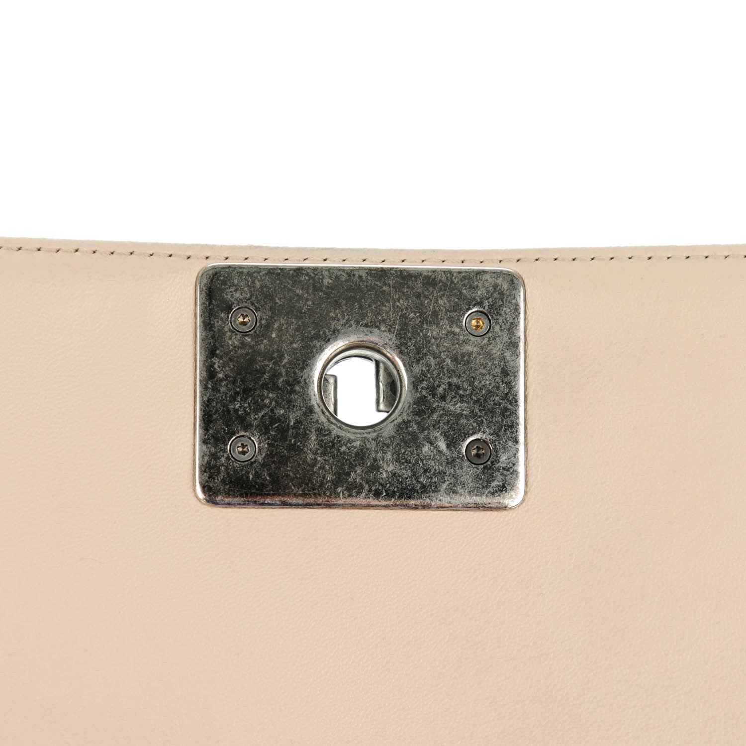 Chanel Wrinkled Lambskin Chevron New Medium Boy Flap Beige 5 of 8