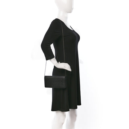 Bottega Veneta Nappa Intrecciato Continental Wallet on Chain Black 2 of 10