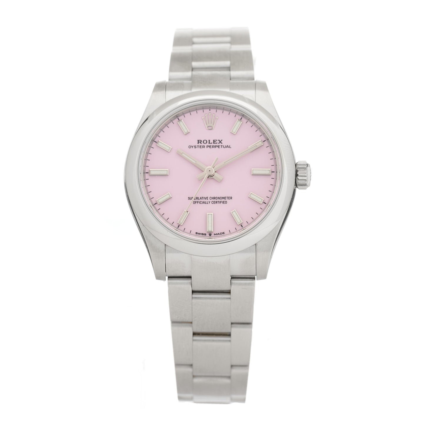 Stainless Steel 31mm Oyster Perpetual Watch Candy Pink 277200