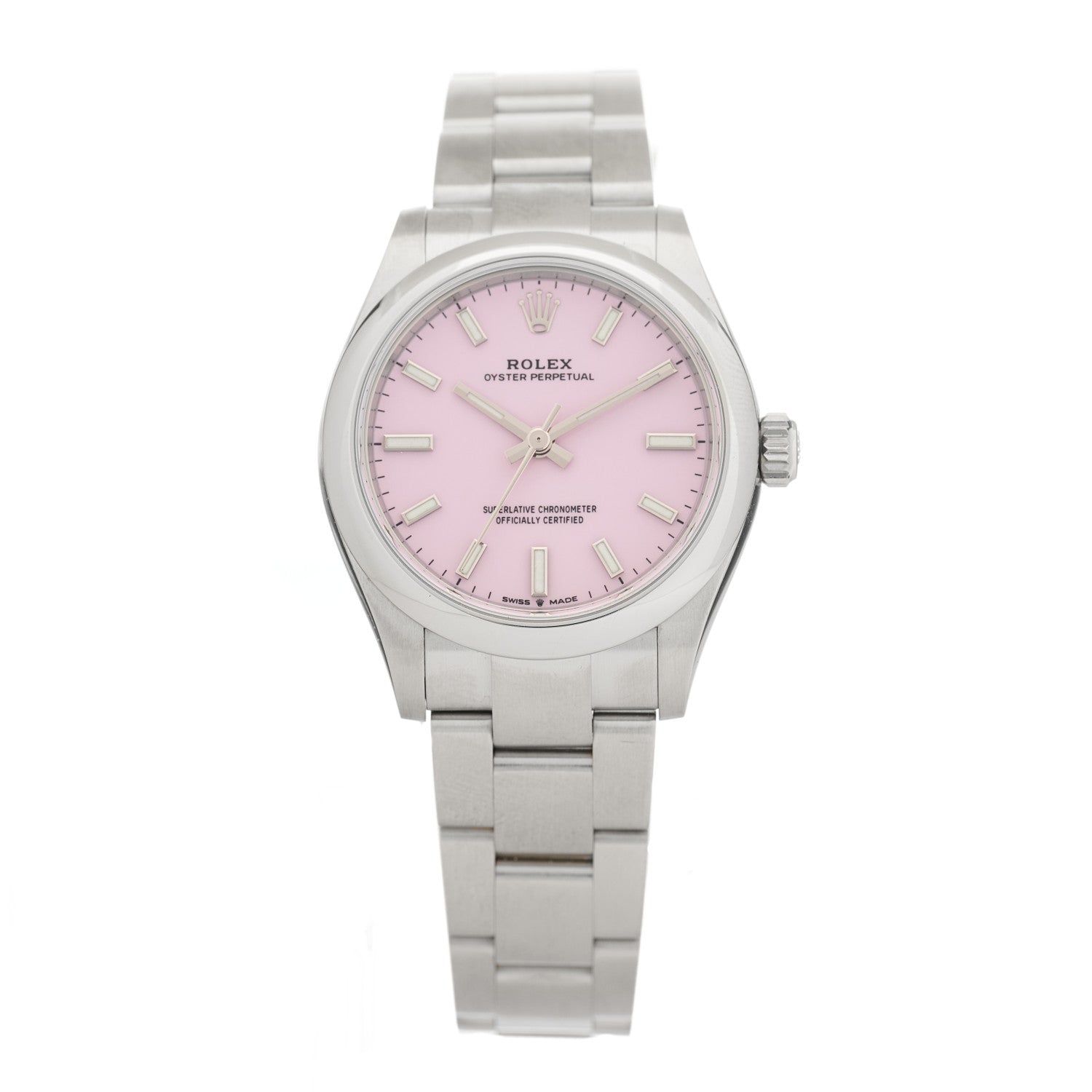 Rolex Stainless Steel 31mm Oyster Perpetual Watch Candy Pink 277200 1 of 5