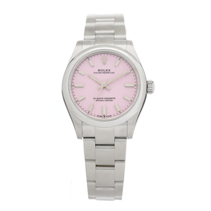 Rolex Stainless Steel 31mm Oyster Perpetual Watch Candy Pink 277200 1 of 5