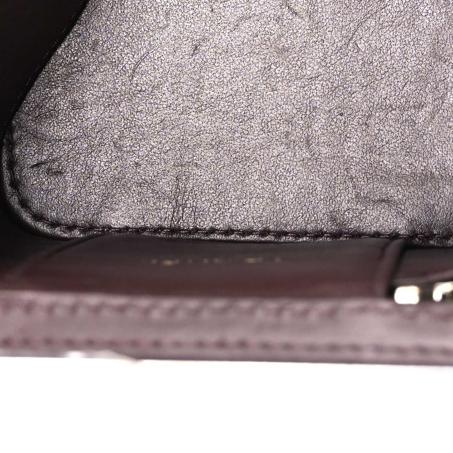 Caviar Quilted Mini Vanity Case With Chain Black