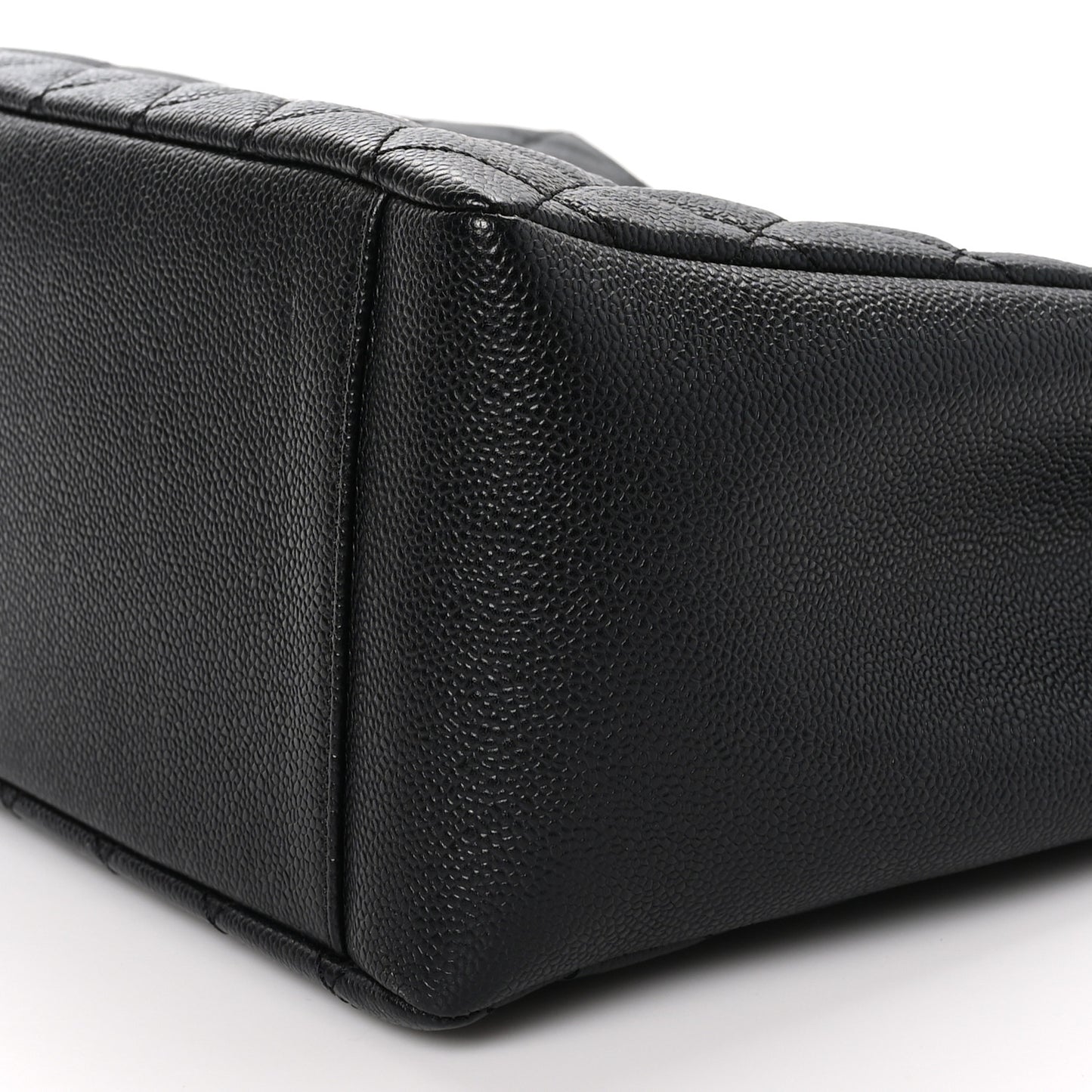 Caviar Quilted Grand Shopping Tote GST Black