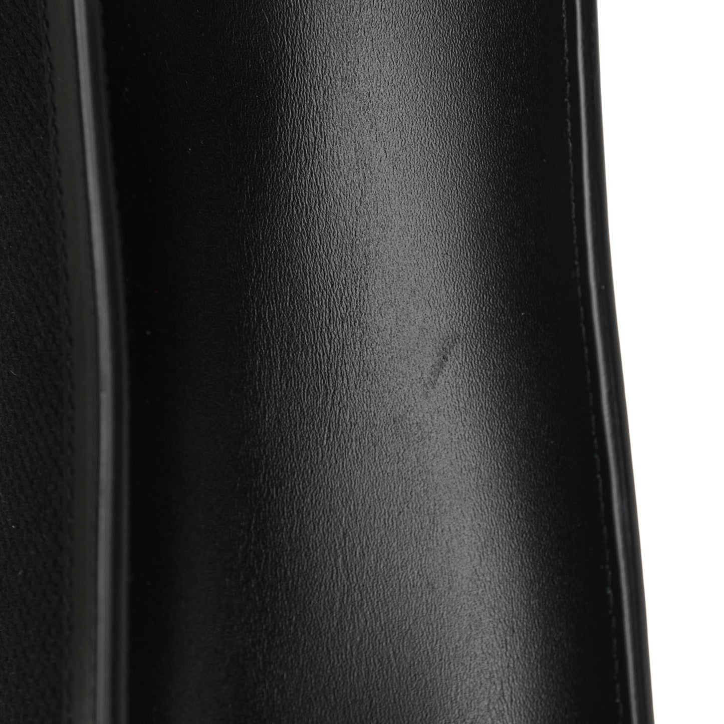 Canvas Calfskin Small Vertical Cabas Black