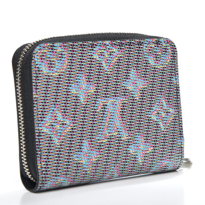 Louis Vuitton Calfskin Monogram LV Pop Zippy Coin Purse Blue 2 of 7