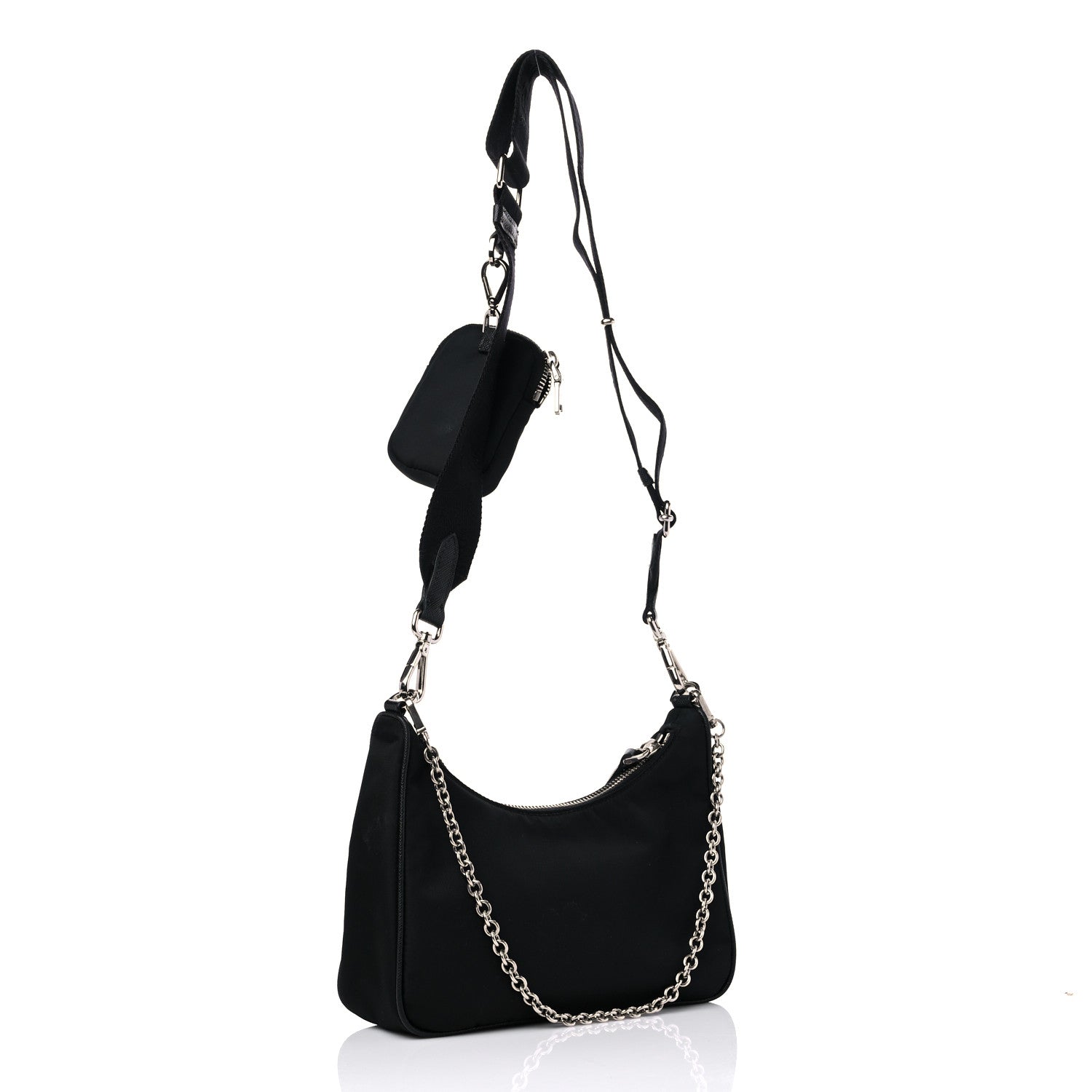 Prada Nylon Re-Edition 2005 Shoulder Bag Black 3 of 9