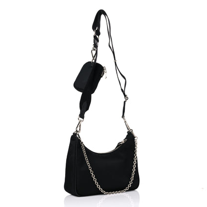 Prada Nylon Re-Edition 2005 Shoulder Bag Black 3 of 9