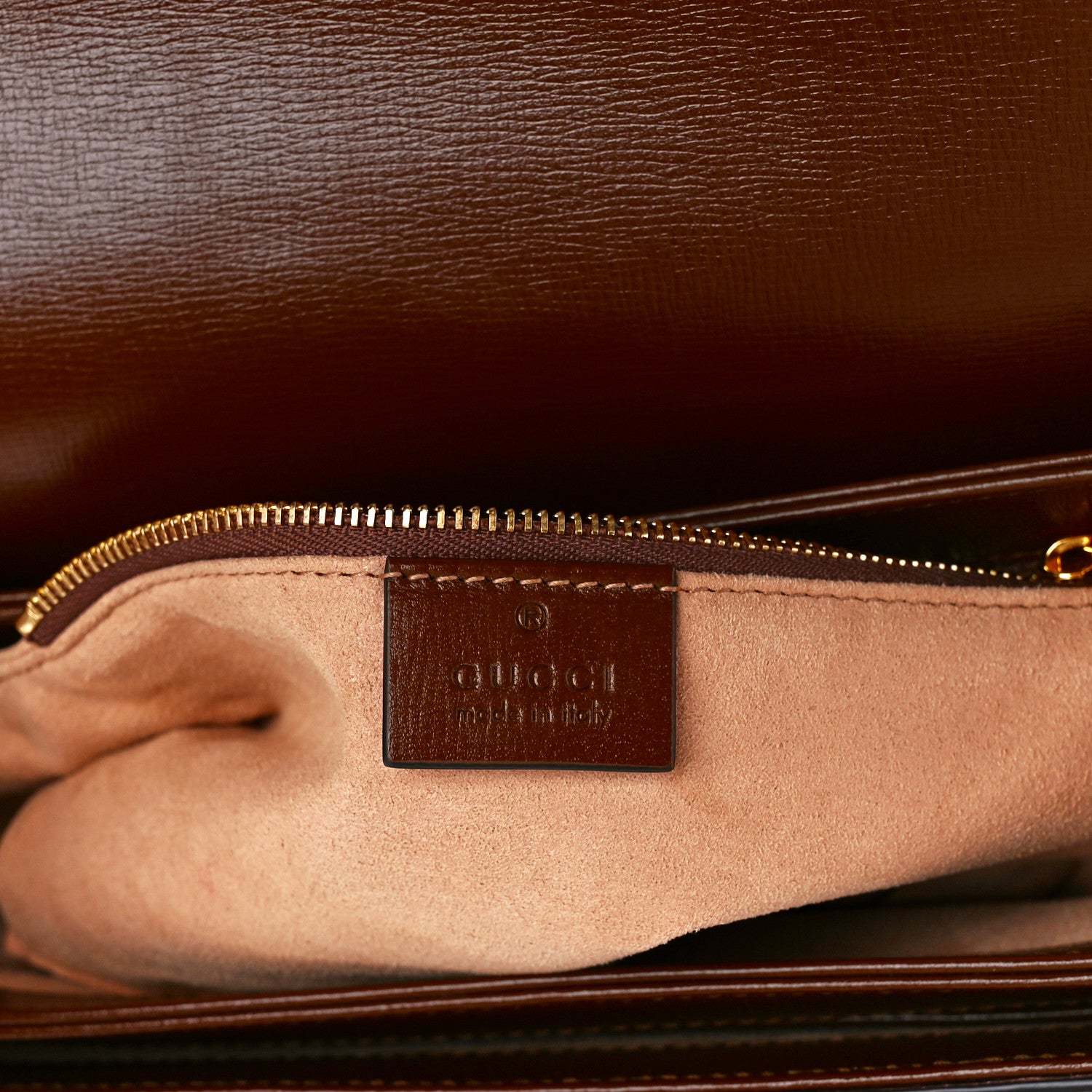 Gucci GG Supreme Monogram Horsebit 1955 Shoulder Bag Beige Brown Sugar 6 of 11