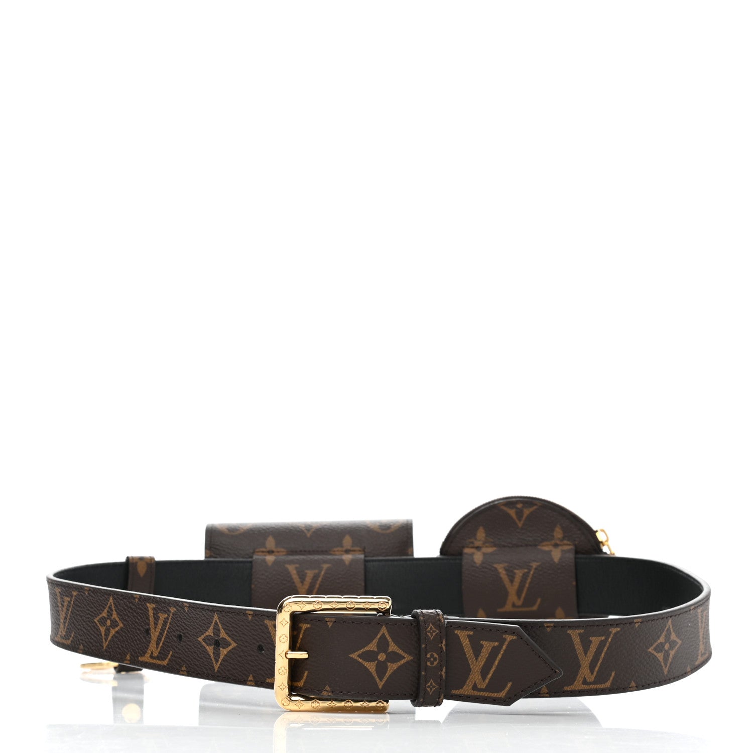 Louis Vuitton Monogram 30mm Daily Multi Pocket Belt 80 32 2 of 10