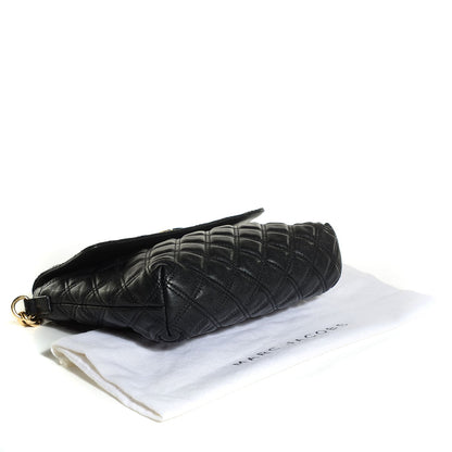Marc Jacobs Lacquered Lambskin Quilted The Large Single Flap Black 4 of 8