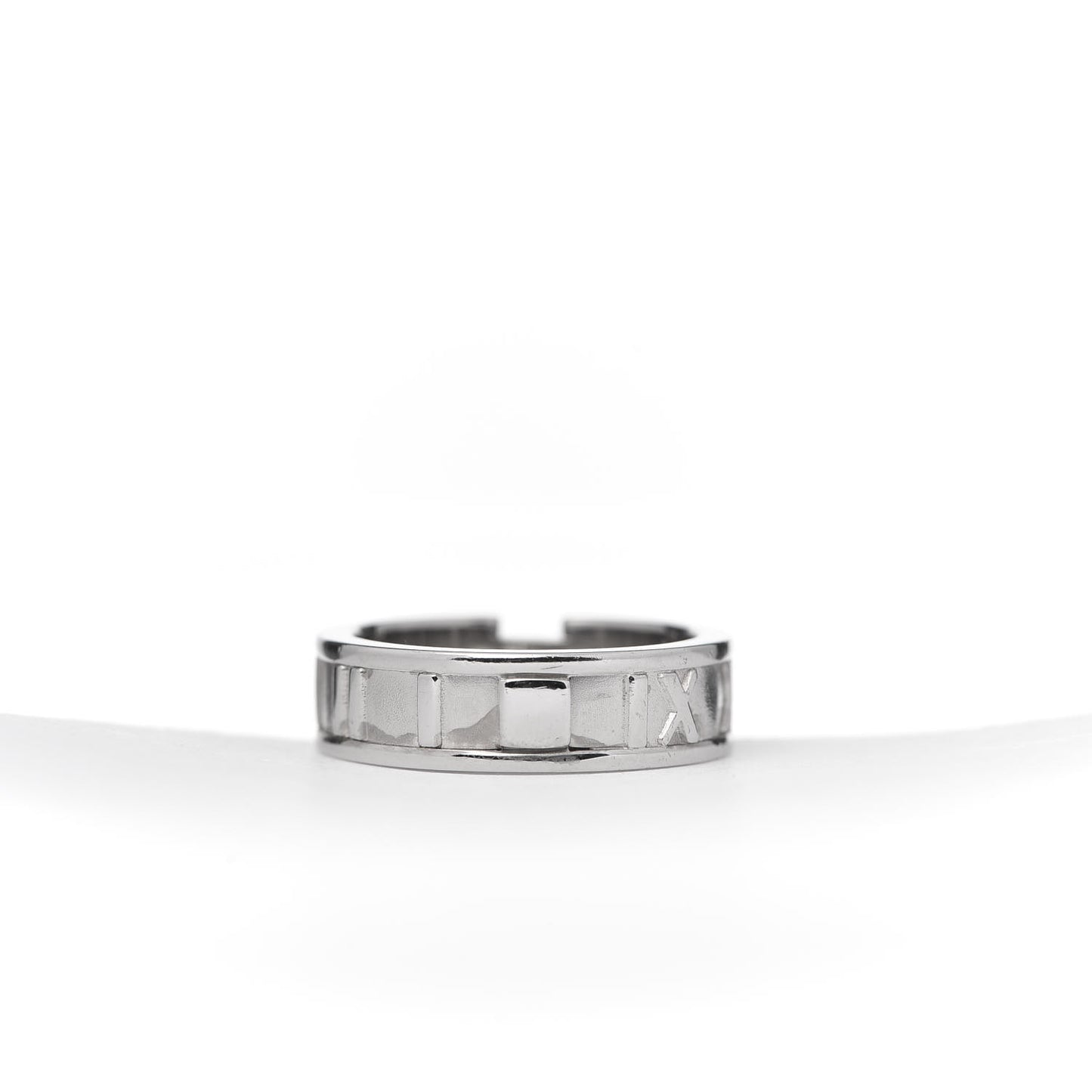 18K White Gold Diamond Atlas Ring 49 4.75