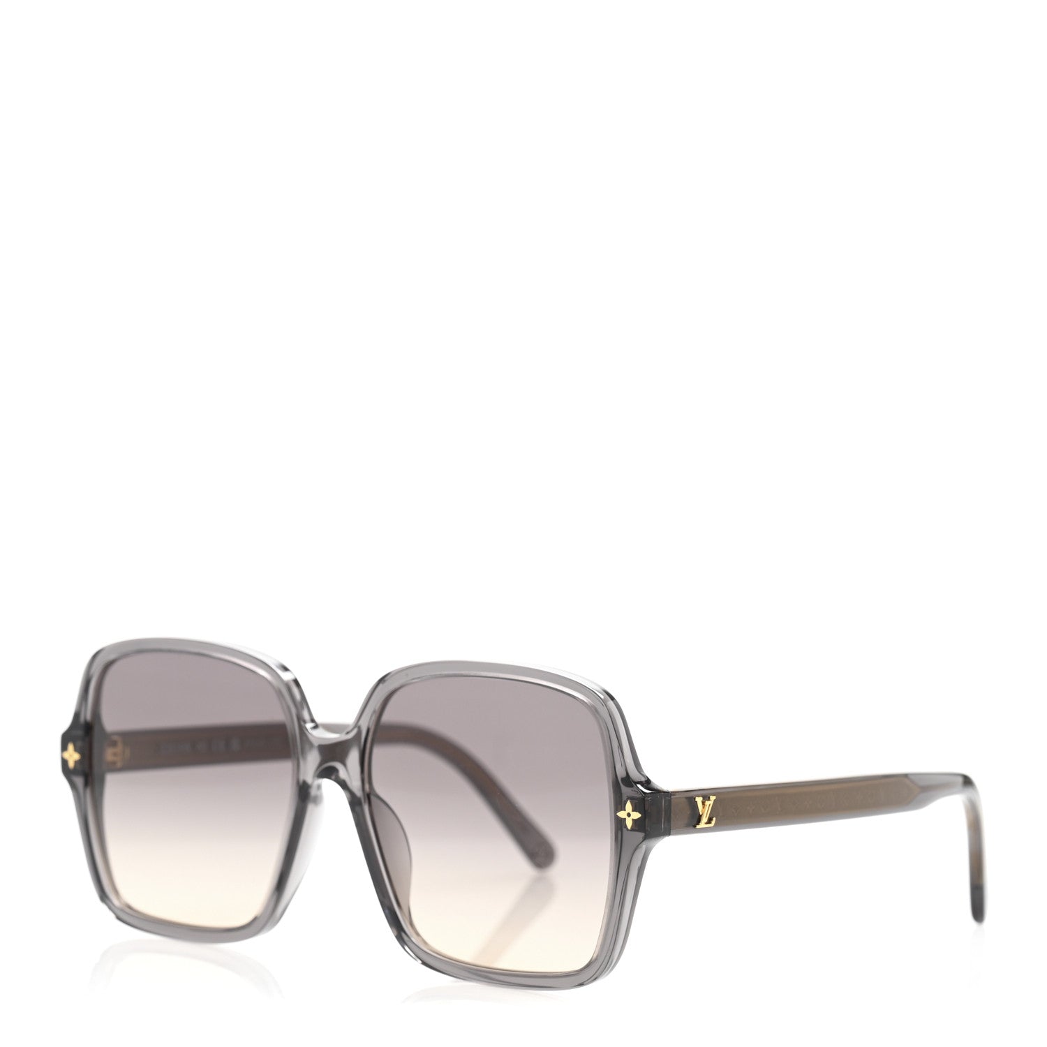 Louis Vuitton Acetate Aura Square Sunglasses Z2819W Anthracite Gray 1 of 8