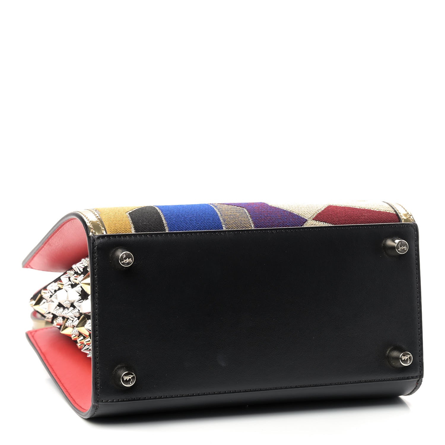 Christian Louboutin Calfskin Embroidered Small Paloma Multicolor 3 of 7