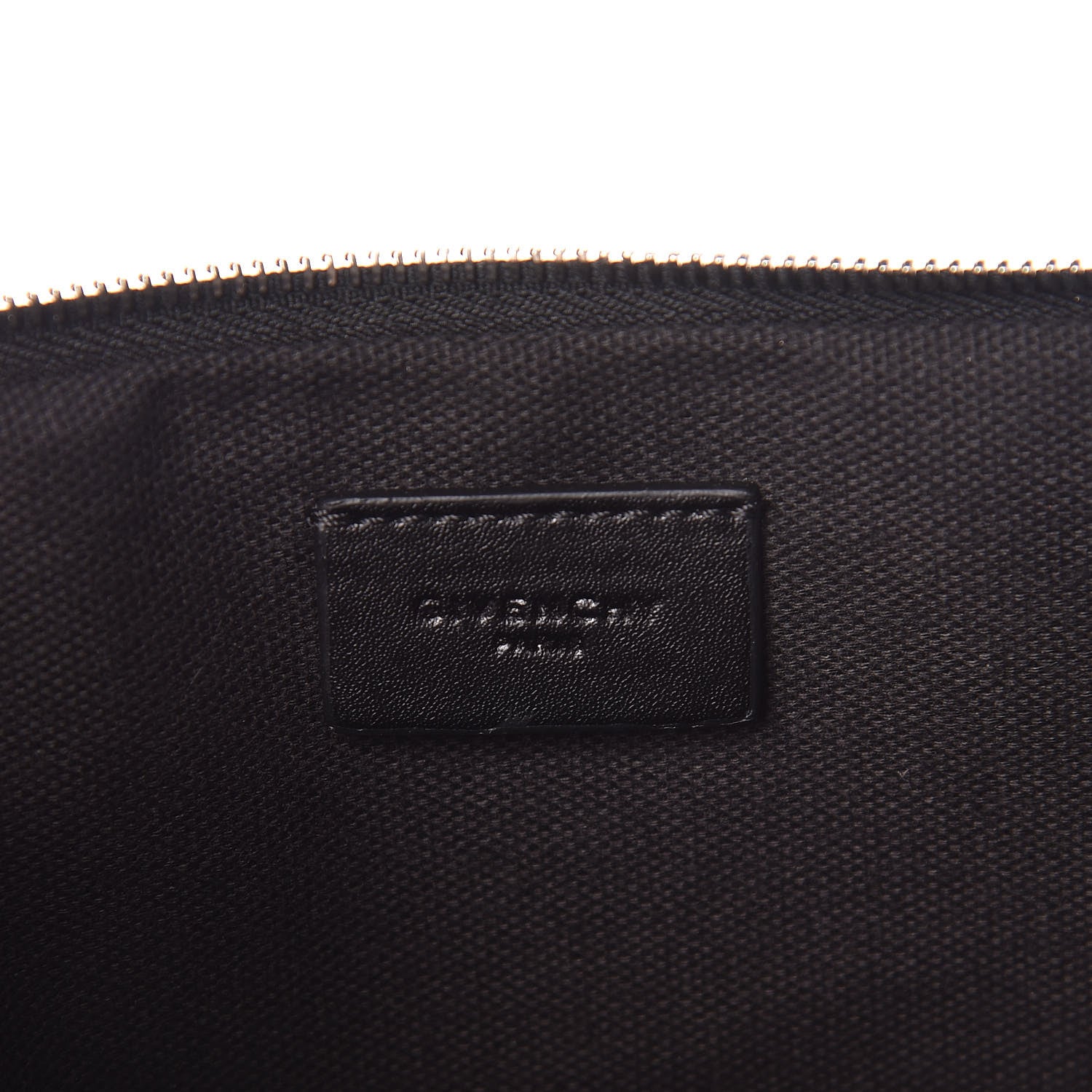 Givenchy Calfskin Love Print Medium Flat Pouch Black 6 of 8