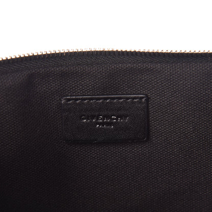 Givenchy Calfskin Love Print Medium Flat Pouch Black 6 of 8