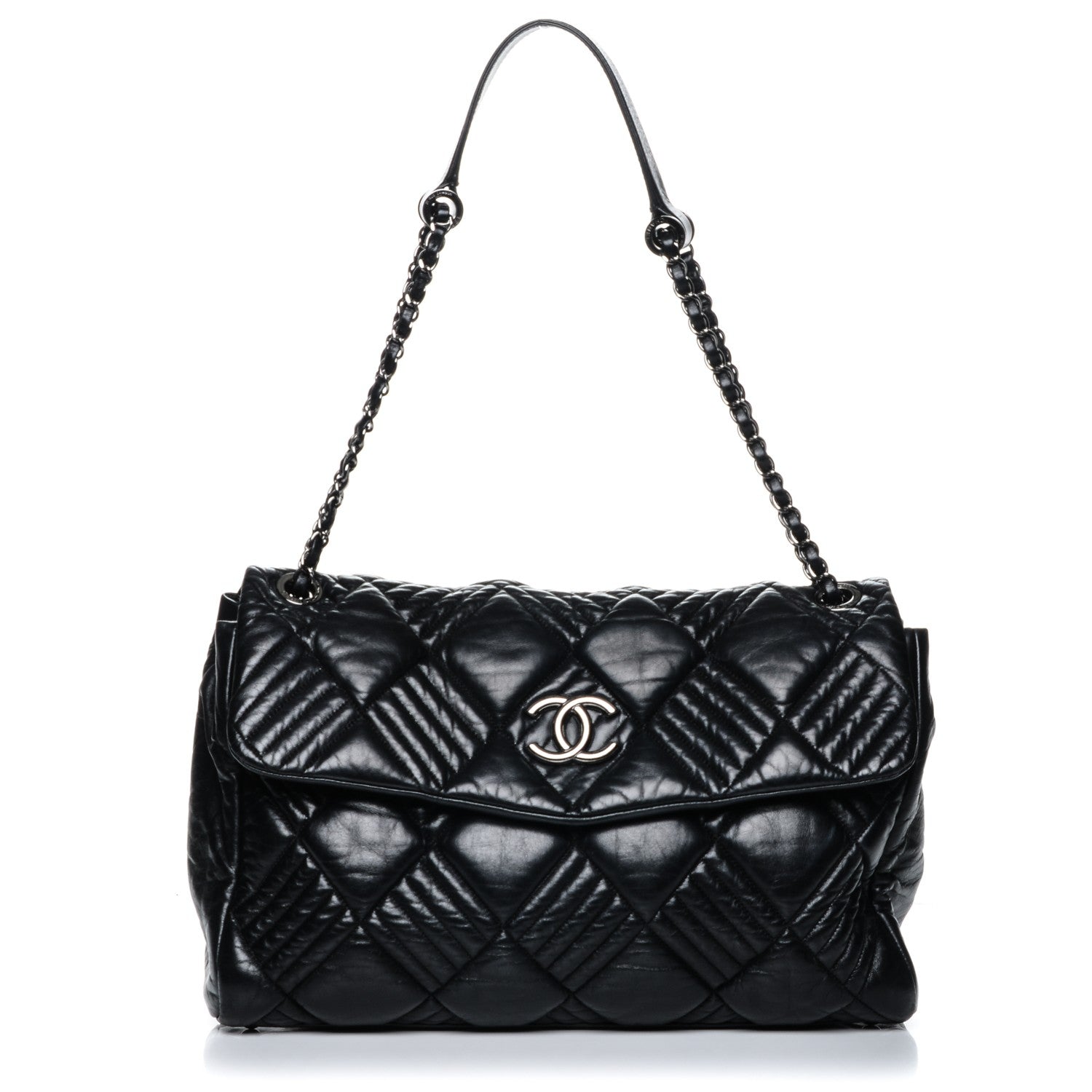 Chanel Lambskin Maxi In and Out Flap Black 1 of 7