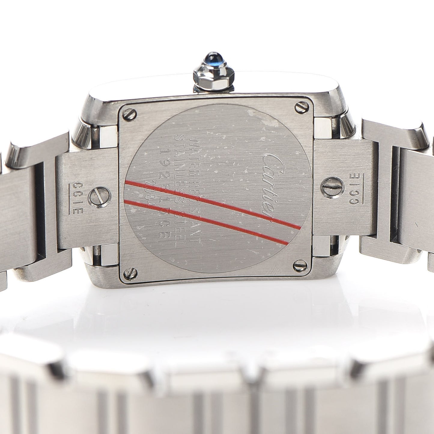 Stainless Steel 20mm Tank Francaise Quartz Watch