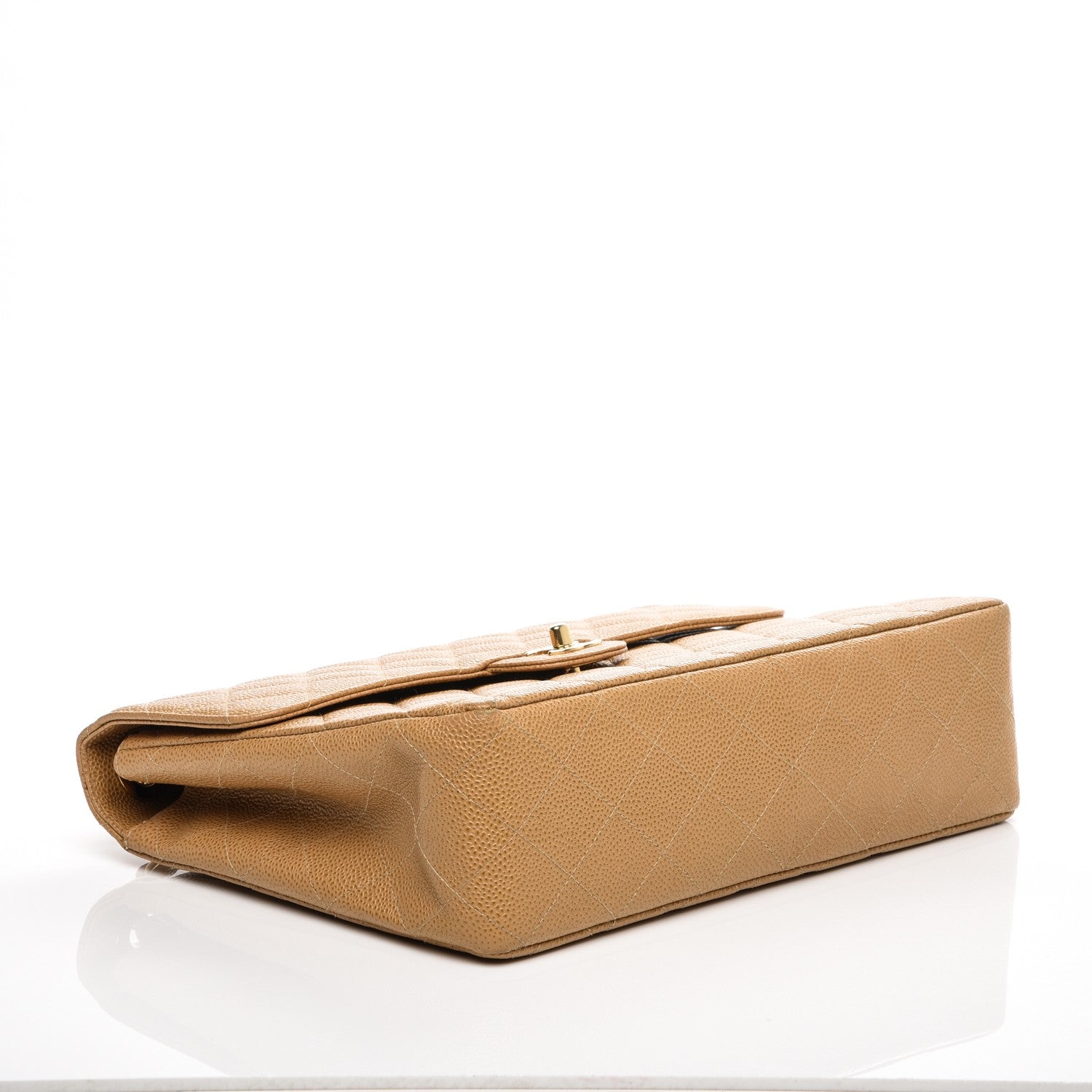 Chanel Caviar Jumbo Single Flap Beige 4 of 7
