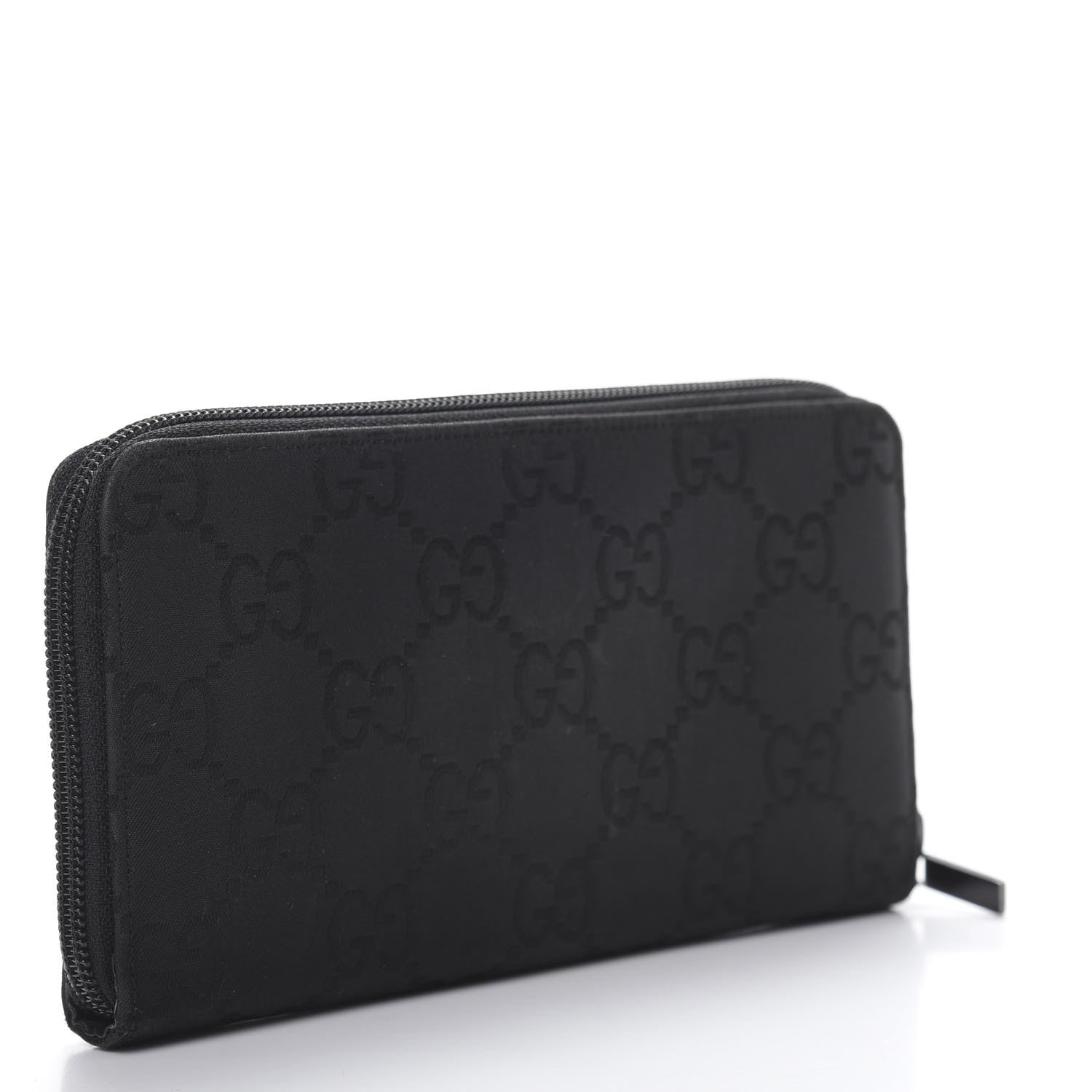 Gucci Monogram Zip Around Wallet Black 3 of 10