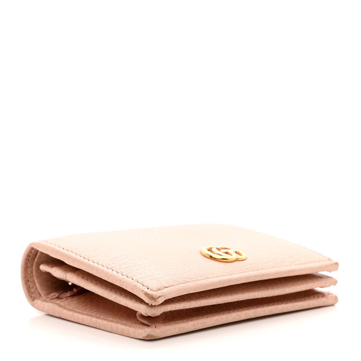 Gucci Dollar Calfskin GG Marmont Card Case Perfect Pink 4 of 7