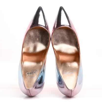 Christian Louboutin Metallic Degrade Specchio Kate 100 Pumps 38.5 Leche 2 of 9