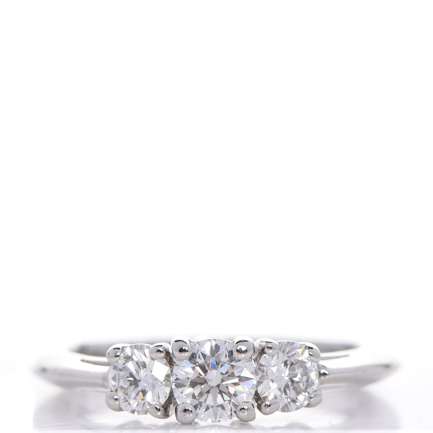 Platinum .66ctw Diamond Engagement Ring 49.5 5