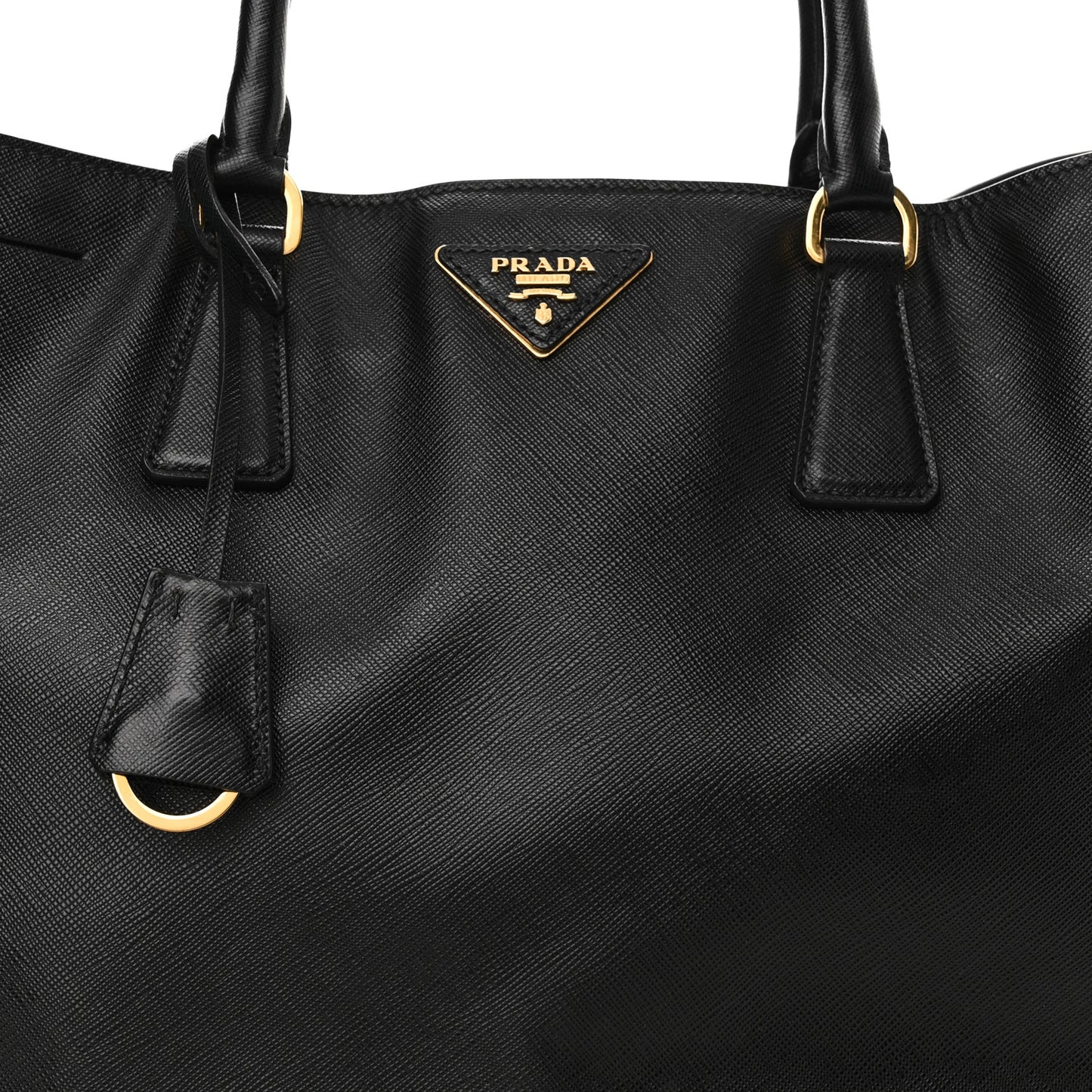Saffiano Lux Large Tote Black